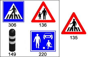 ?What road sign would be placed following sign 135 in the picture>