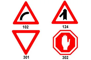 Which of the following traffic signs requires a vehicle to stop?