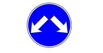 תמונה לשאלת תאוריה 0555: התמרור הזה מוצב לפניך, מה תעשה?