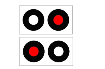 What is the meaning of the following traffic light (intermittently flashing red light)?